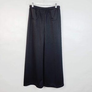 Black High Waisted Flare Leg Trousers M/L